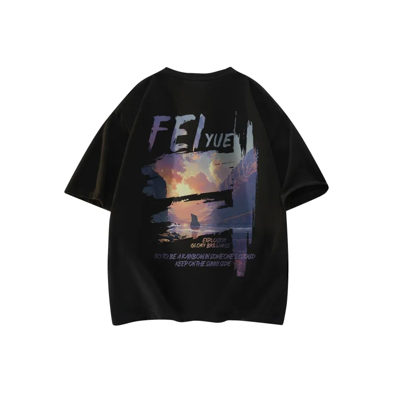 Feiyue Short Sleeved T Shirts Unisex-14