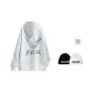 White with A Trendy Hat