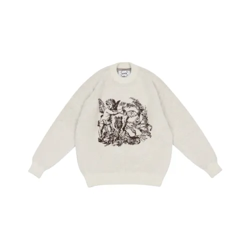 MYSAMESAME Sweater Unisex Beige Yellow