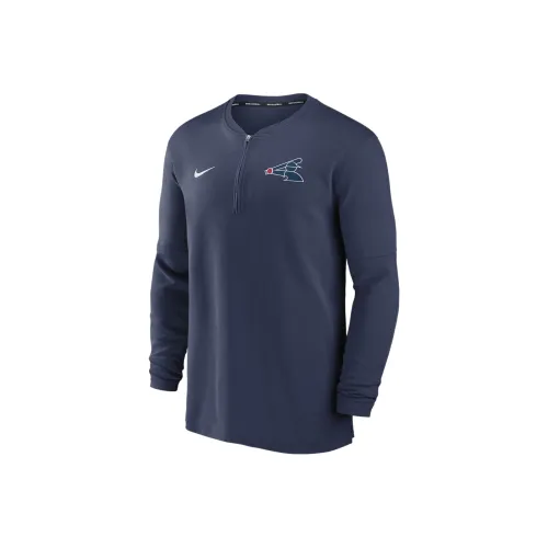 nike tokyo Chicago White Sox Authentic Collection Game Time Men's nike tokyo Dri FIT Mlb 1/2 Zip Long Sleeve Top