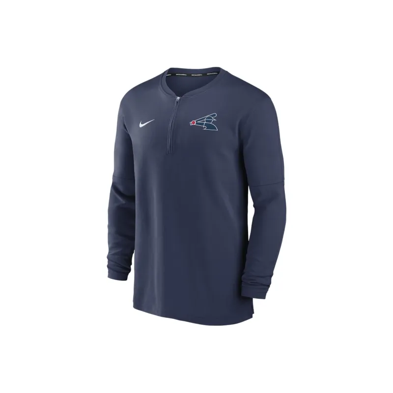 Nike Chicago White Sox Authentic Collection Game Time Men's Nike Dri FIT Mlb 1/2 Zip Long Sleeve Top-0