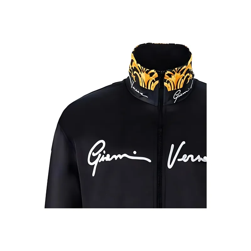 VERSACE Jackets Coats Men's Black-3