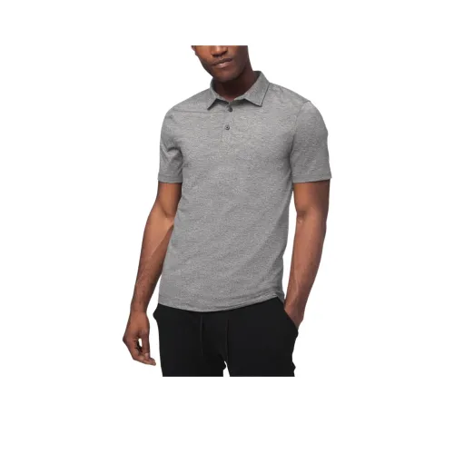 Lululemon Evolution Polo Shirt Men's Black Gray