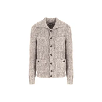 GIORGIO ARMANI Cable knit Cardigan