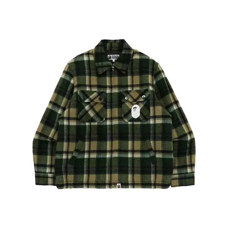 Bape Check Zip Cpo Jacket-0