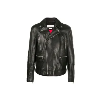 Alexander McQueen Zip-Up Biker Jacket