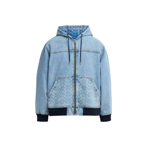 COACH Denim Jacket Men's Light Blue
