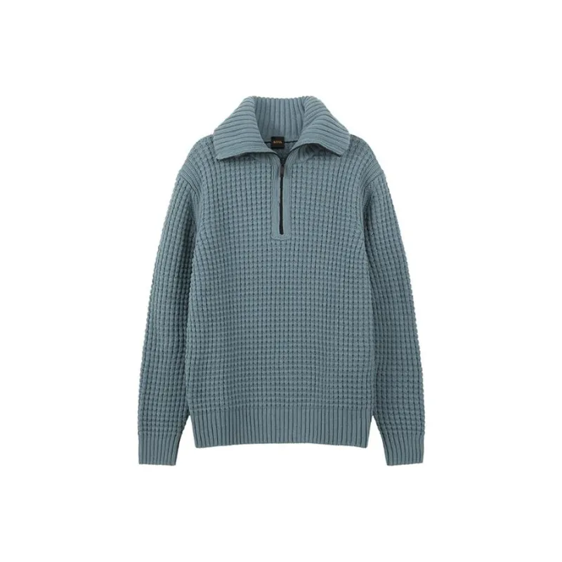 HUGO BOSS Orange Collection SS24 Sweater Men's Green-0