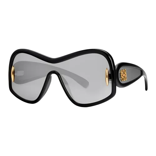 LOEWE Acetate Irregular Shape Sunglasses Men's Black
