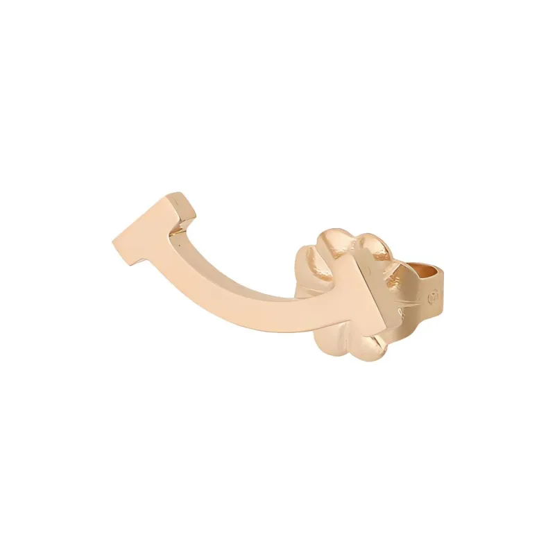 TIFFANY & CO. T Stud Earrings Women's Rose Gold-1