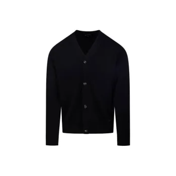 EMPORIO ARMANI V Neck Button Up Cardigan