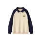 Apricot/Navy Blue