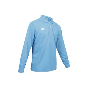 Kappa Polo Shirt Men's Bright Blue And White