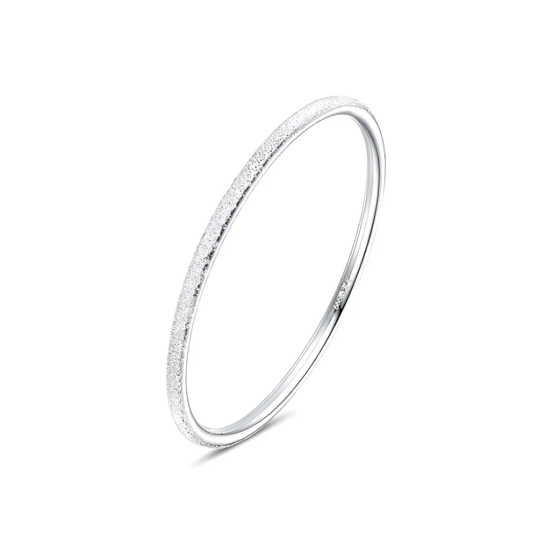CUTE DAME Sterling Silver Bangles Unisex-0