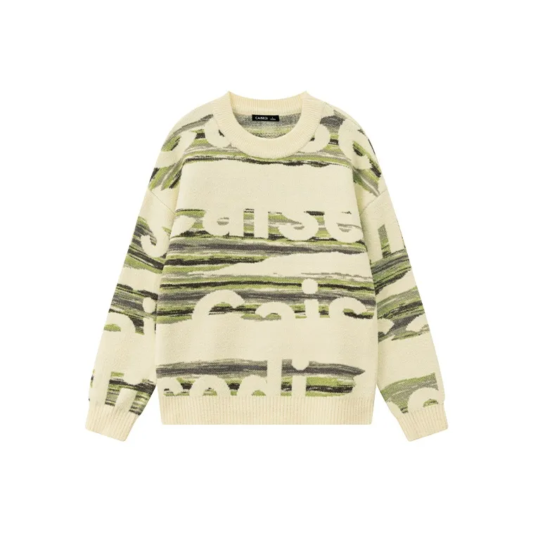 CAISEDI Sweaters Men Ecru-0