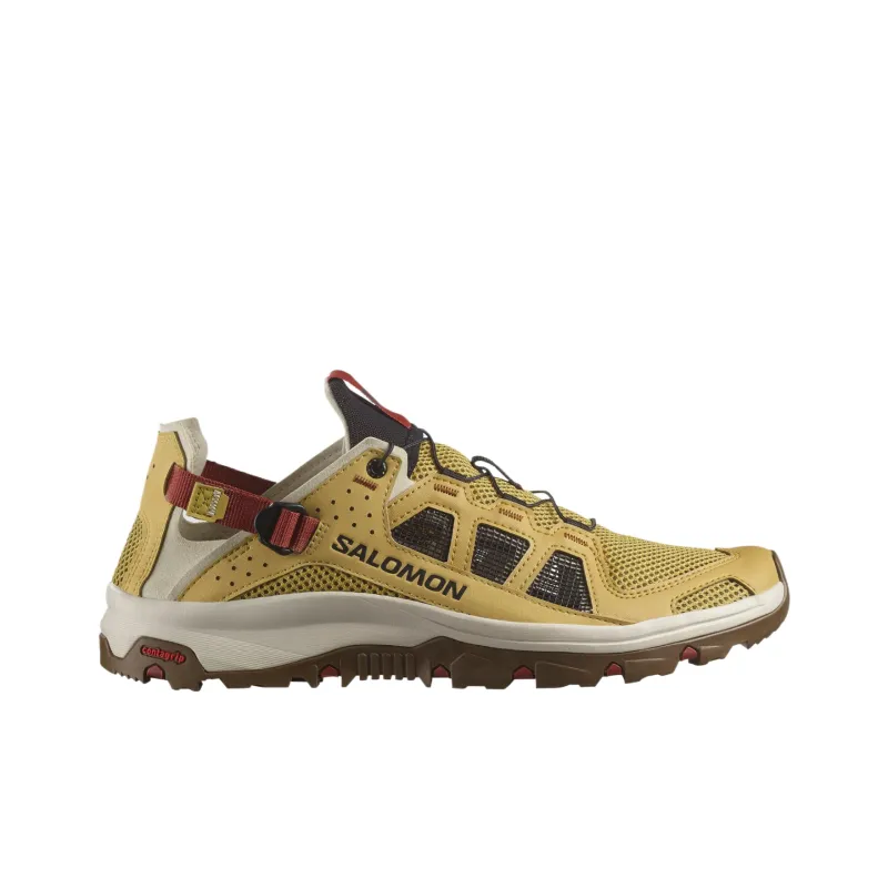 SALOMON Techamphibian 5 Breathable Quick Dry Grip River Trekking Shoes Men's Antique Gold-1
