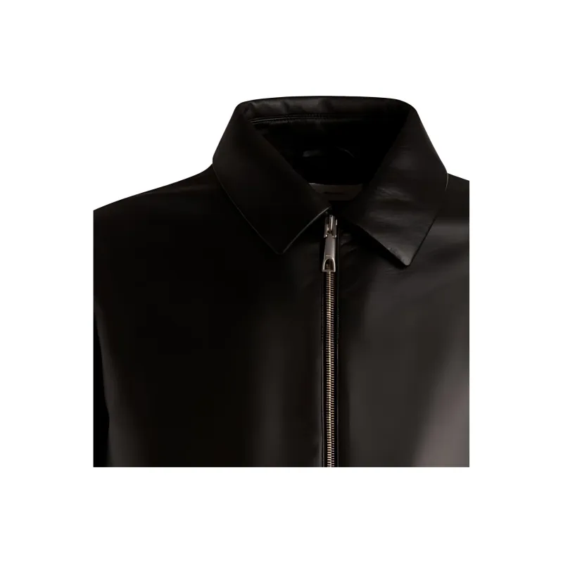 BALLY Cargo pockets Leather Bomber Jacket-2
