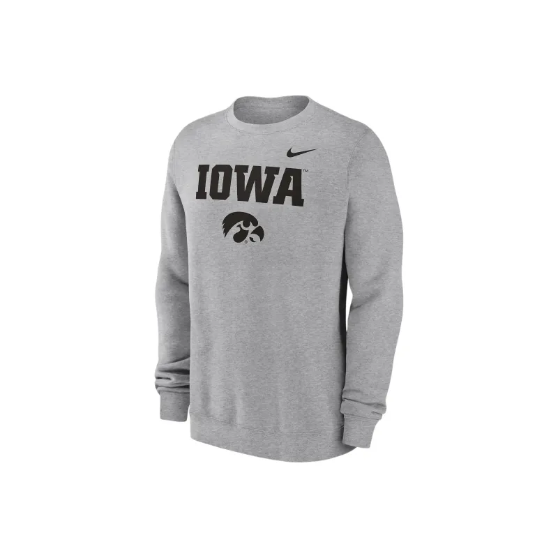 Nike Iowa Hawkeyes Primetime Primary Stack Men's Nike College Pullover Crew-0