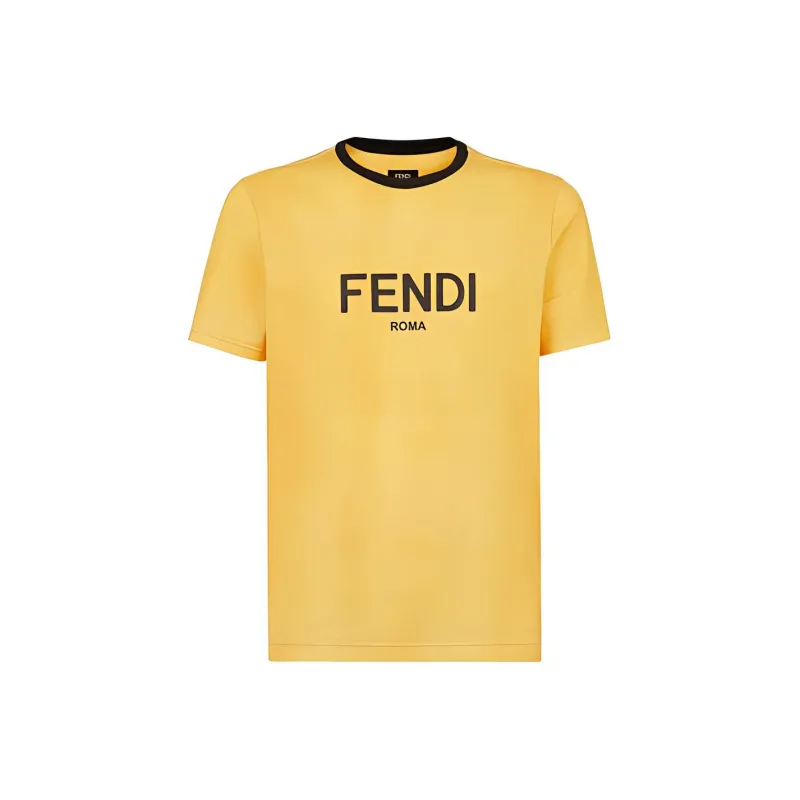 FENDI SS21 T Shirt Men's Yellow-0