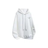 White Fleece-Lined Thickened with A Trendy Hat Included
