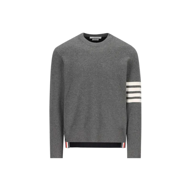 THOM BROWNE 4 Bar Two Toned Knitted Jumper-0