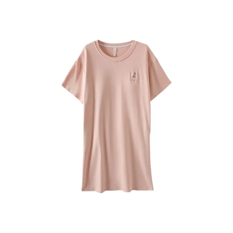 FENTENGCARE Nightgown Women's Peach-0