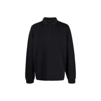 VINCE Zip detail Cotton Sweatshirt