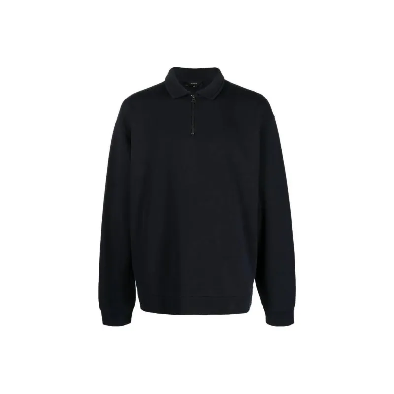 VINCE Zip detail Cotton Sweatshirt-0