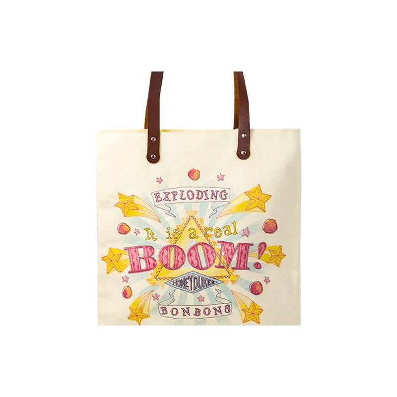 HARRY POTTER Canvas Bibido Multi-Flavored Bean Bag Canvas Bag Handbag Shoulder Bag Regular Unisex White-2