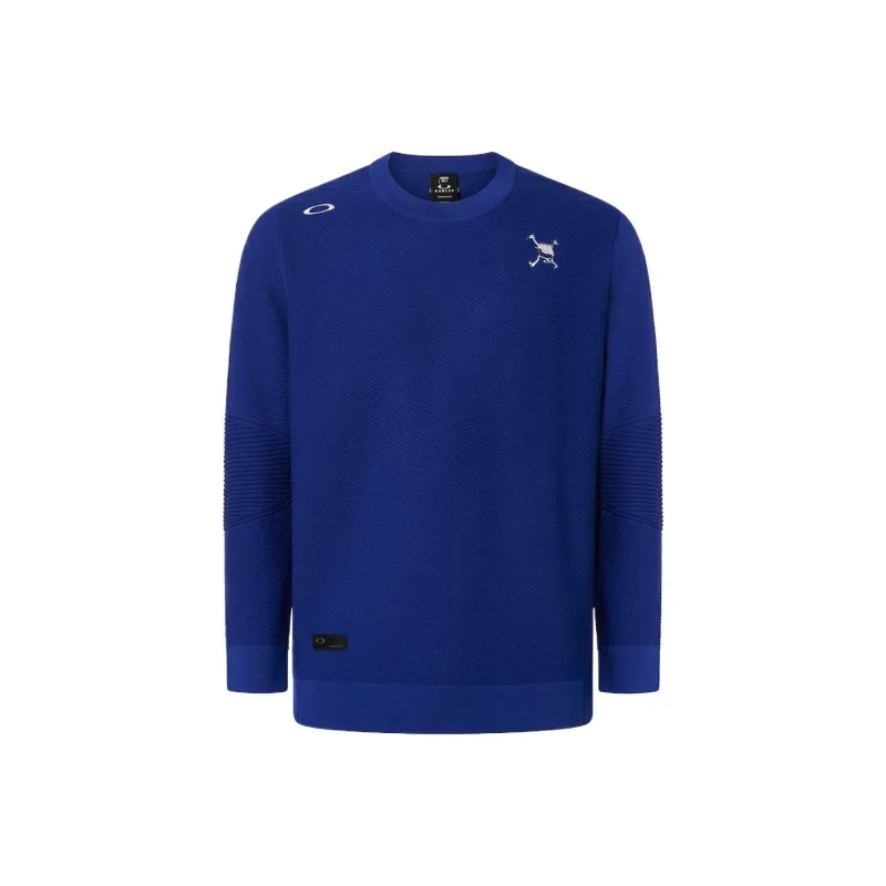 Oakley Skull Surface Sweater Crew Sweater Men's Blue-0