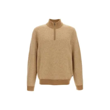 HUGO BOSS Eltorino Half Zip Knitted Jumper