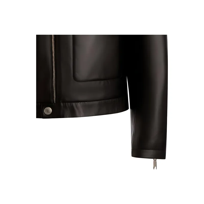 BALLY Cargo pockets Leather Bomber Jacket-3