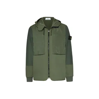 STONE ISLAND Jackets Men Green