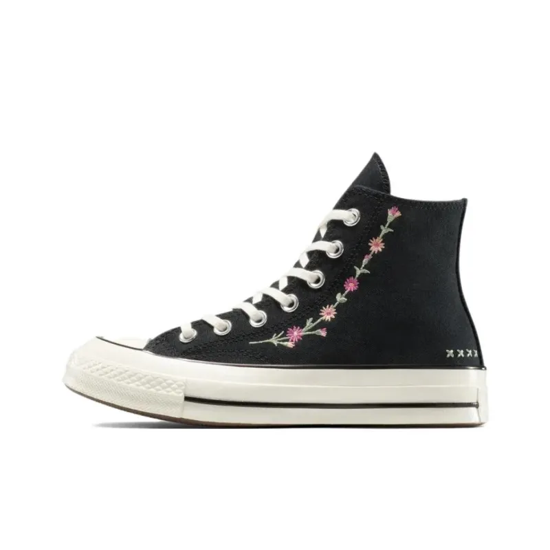 Converse 1970s Anti Slip Wear Resistant High Top Canvas Shoes Unisex Black-0