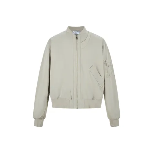BANDITK GANGN Jackets & Coats Unisex Gray White