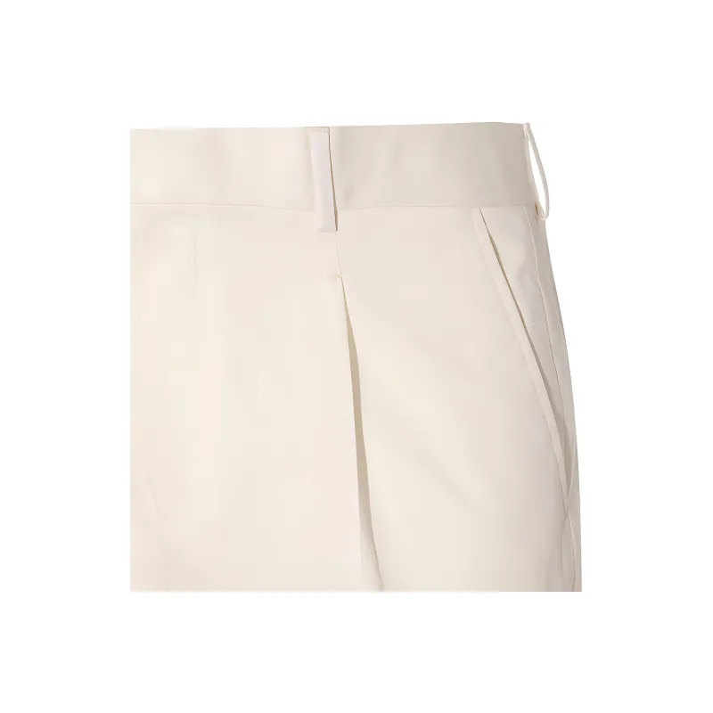 Ermenegildo Zegna Straight Leg Pleated Chino Pants-2