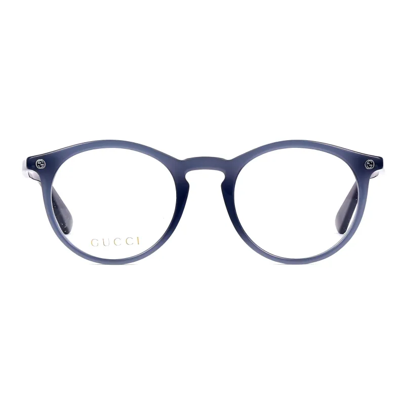 GUCCI Plate Frame Round Eyeglass Frames Unisex-1
