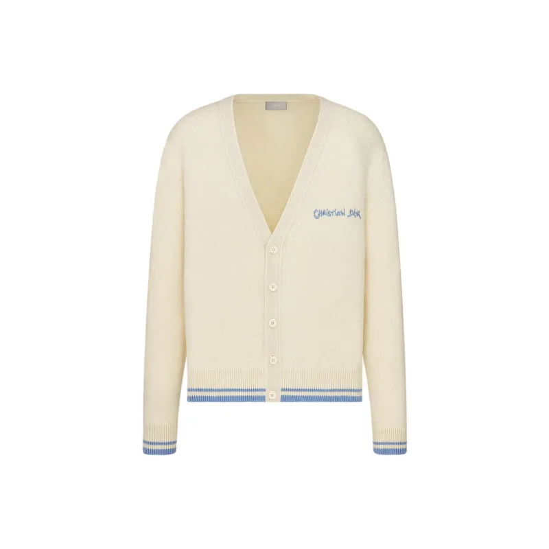 DIOR Logo Embroidered Button Up Cardigan-0