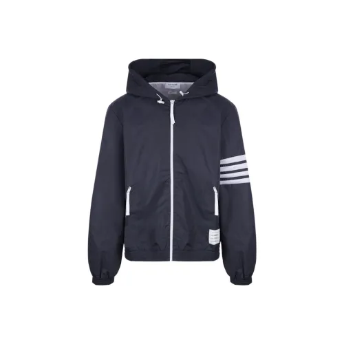 THOM BROWNE 4 Bar Stripe Hooded Jacket