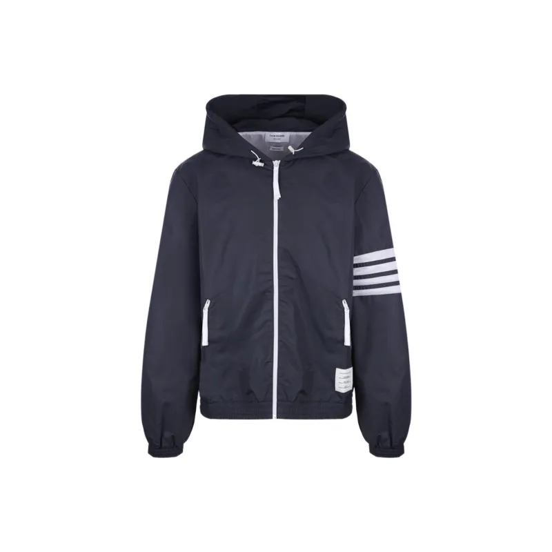THOM BROWNE 4 Bar Stripe Hooded Jacket-0