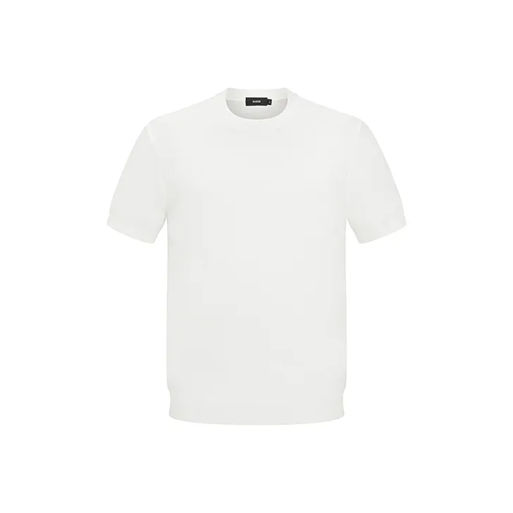 RARE Short Sleeved Sweater Men's White-0