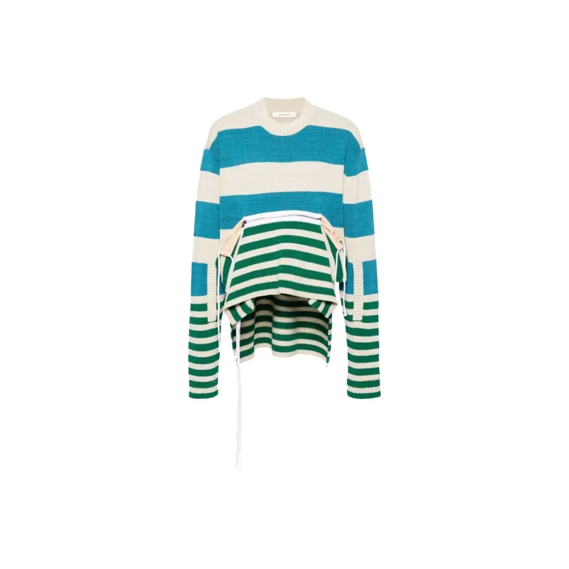 CRAIG GREEN Asymmetric Striped Jumper-0