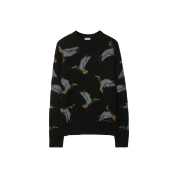 Burberry Duck Intarsia Knit Crewneck Jumper