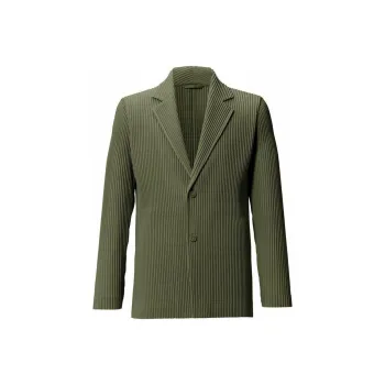 Homme Plissé Issey Miyake Jackets Men Moss Green