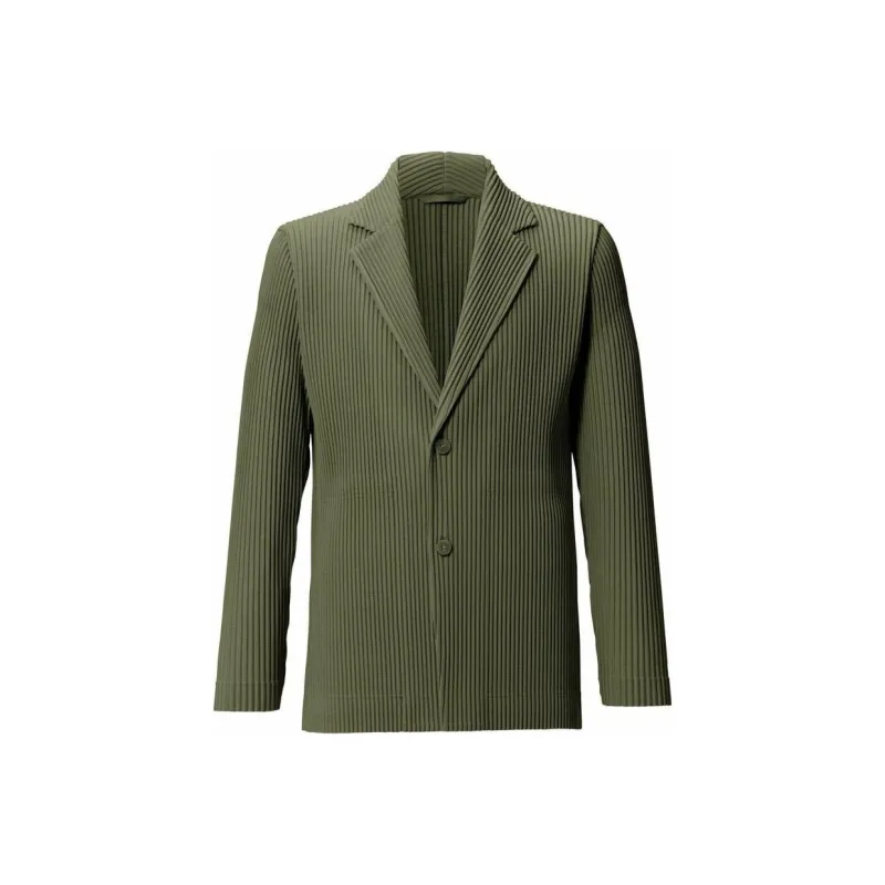 Homme Plissé Issey Miyake Jackets Men Moss Green-0