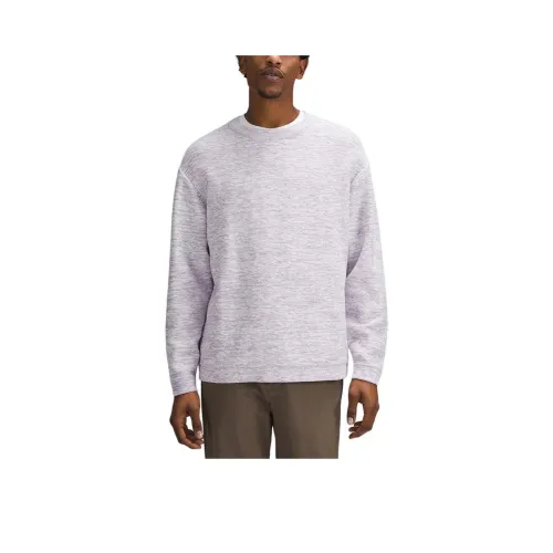 Lululemon Relaxed Fit Train Relaxed-Fit Crewneck Knit Sweater Knitwear Men's Lilac
