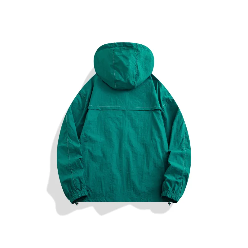 ONE PIECE Casual Sun Protection Clothing Men's Solid Color Basic-5