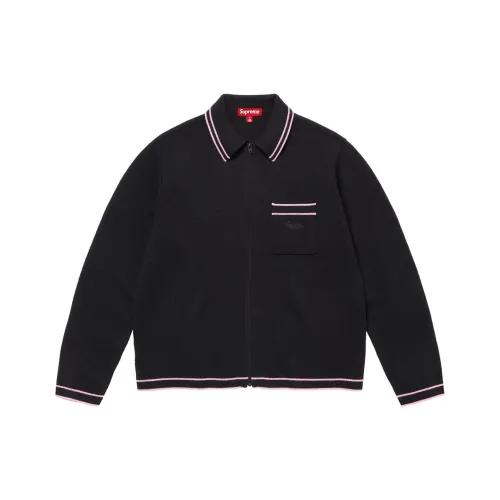 Supreme Zip Up Polo Sweater