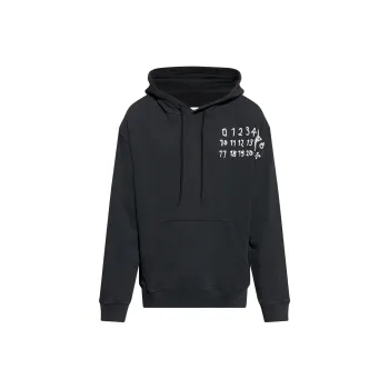 MM6 Maison Margiela Numbers Motif Drawstring Hoodie