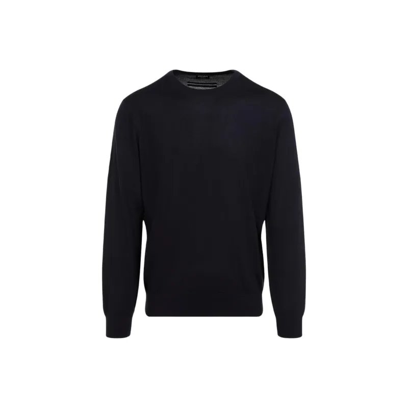 Zegna Sweater Men's Marine Blue-0